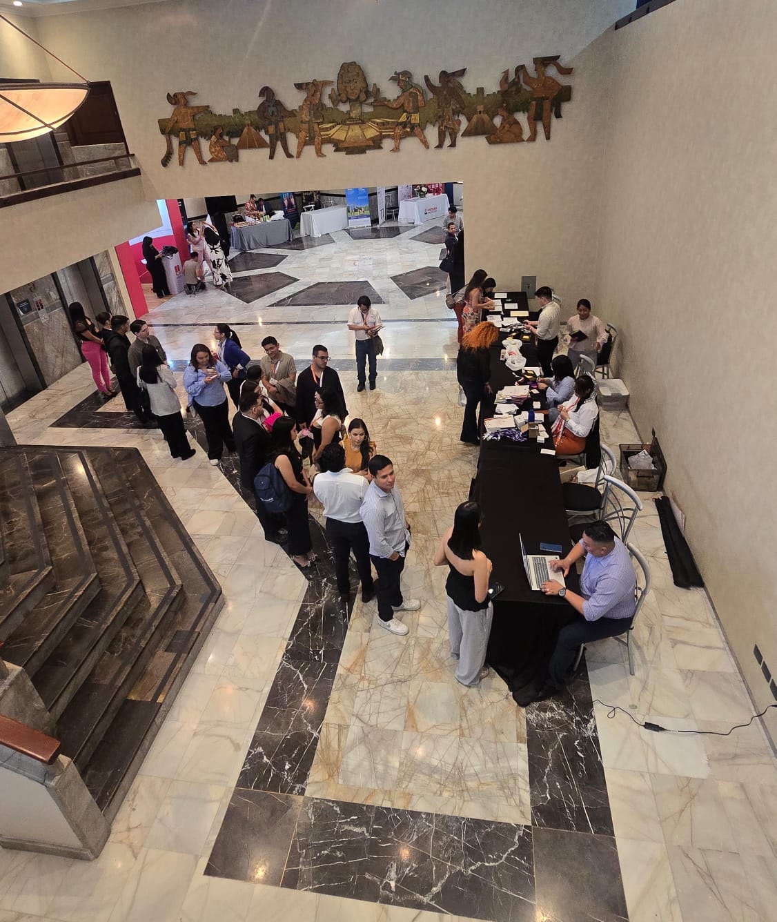 Registro de participantes en el lobby